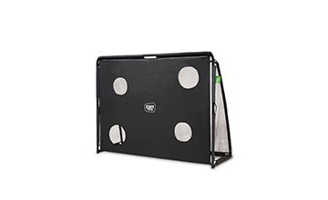 Fu&szlig;balltor mit Ziel&ouml;ffnungen f&uuml;r extra Herausforderung