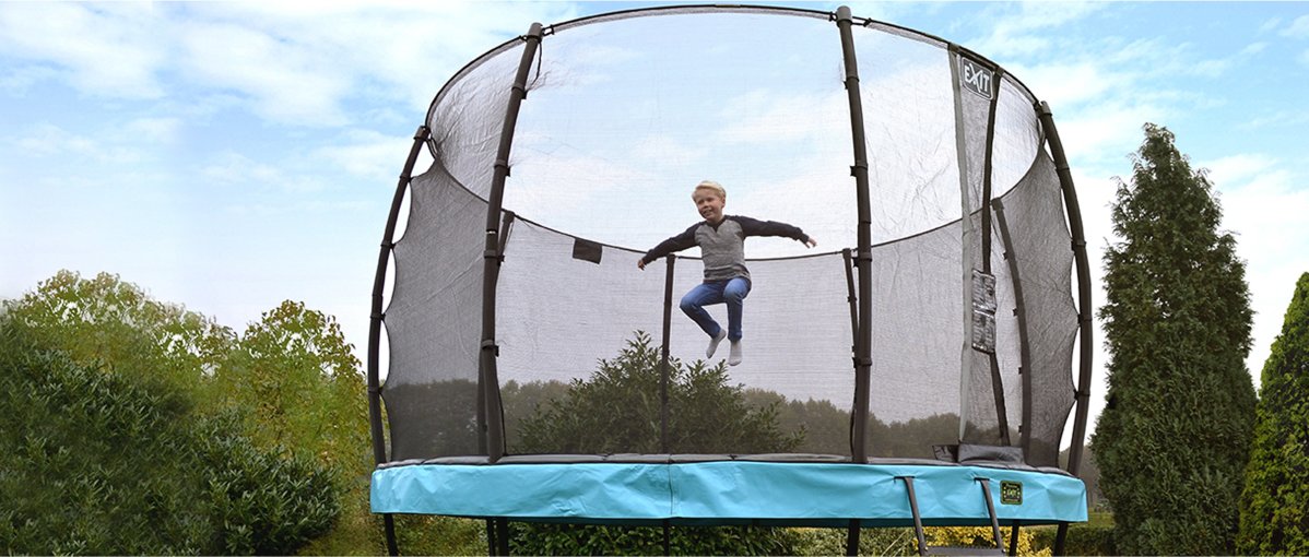 Mein Trampolin bei Wind und Wetter