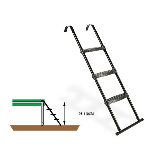 EXIT Trampolin Leiter für Rahmenhöhe von 95-110cm