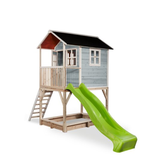 EXIT Loft 700 Holzspielhaus - blau