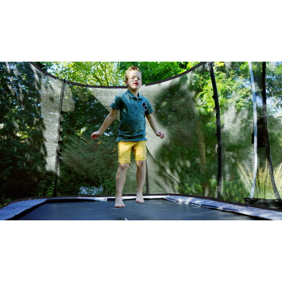 EXIT Elegant Premium Trampolin Komplettset 244x427cm - schwarz