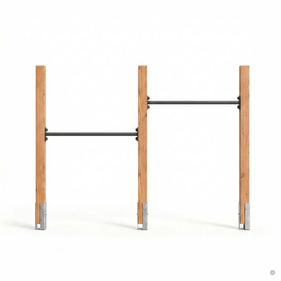 EXIT Linea 85 Doppel-Holz-Reckstange | Douglas-Holz