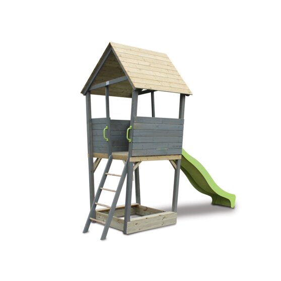 EXIT Aksent Holzspielturm - grau