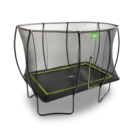 EXIT Silhouette Trampolin 244x366cm mit Leiter - schwarz