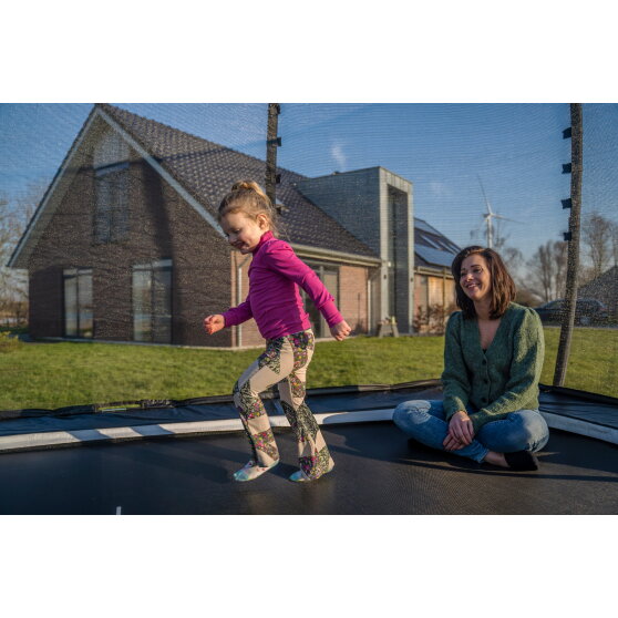 EXIT Allure Premium Trampolin 244x427cm - schwarz