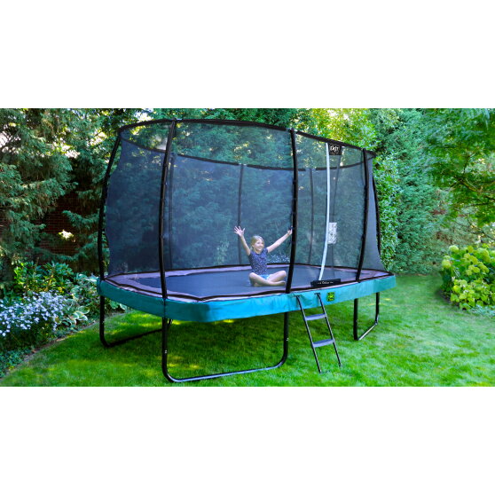 EXIT Elegant Premium Trampolin Komplettset 214x366cm - grün