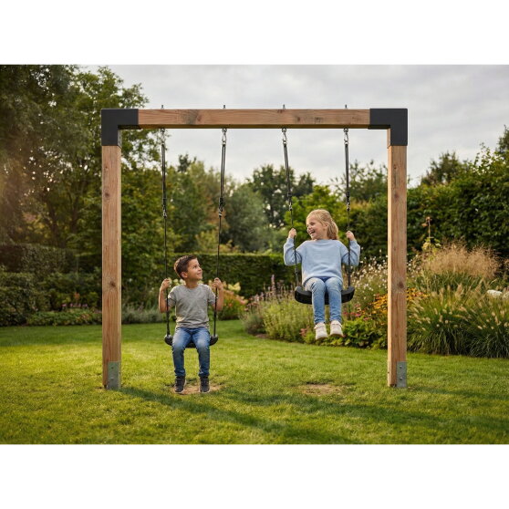 EXIT Linea Robust 110 Doppelschaukel aus Holz