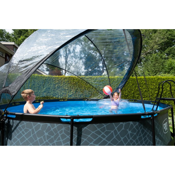 EXIT Poolabdeckung ECO ø427cm - auch für Intex/Bestway - universell