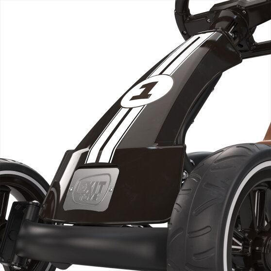 EXIT Foxy Go-Kart mit Anh&auml;nger f&uuml;r Kinder schwarz | ab 2 Jahren