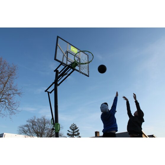 EXIT Galaxy Basketballkorb zur Bodenmontage - grün/schwarz