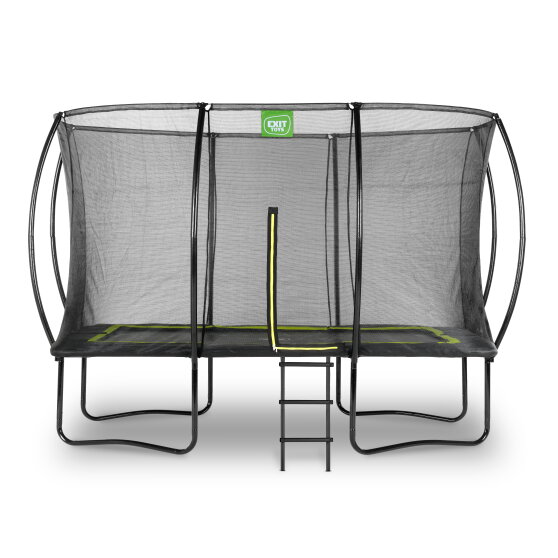 EXIT Silhouette Trampolin 244x366cm mit Leiter - schwarz