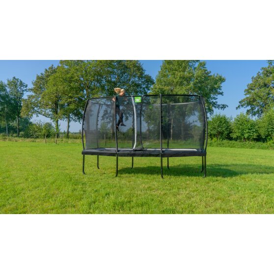 EXIT Allure Premium Trampolin 214x366cm - schwarz