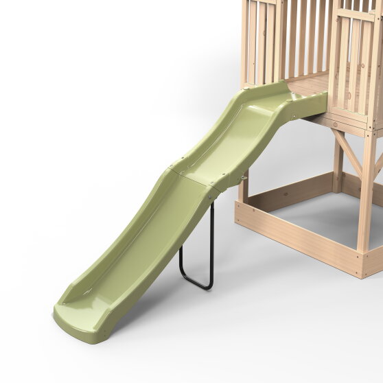 EXIT Panorama 500 Holzspielhaus mit Rutsche und Sandkasten