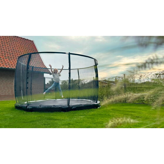 EXIT Allure Premium Bodentrampolin ø427cm - schwarz