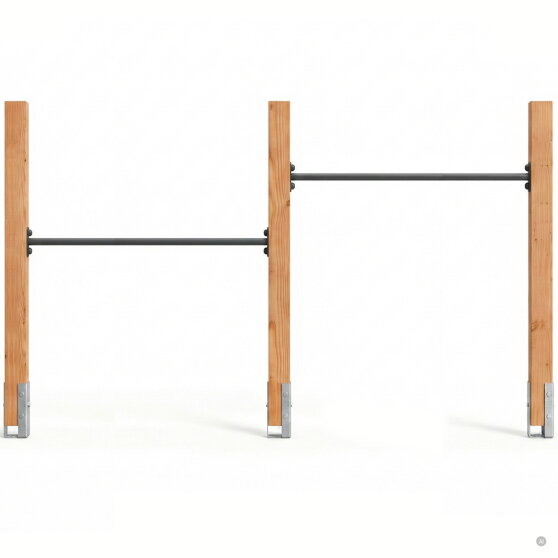 EXIT Linea Robust 110 Doppel-Holz-Reckstange | Douglas-Holz