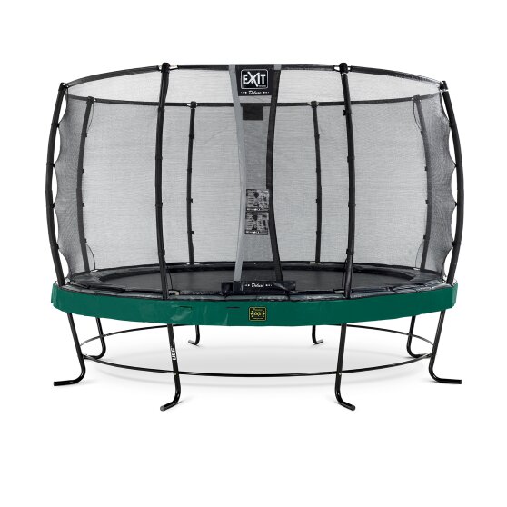 EXIT Elegant Premium Trampolin ø366cm mit Deluxe Sicherheitsnetz - grün