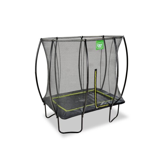 EXIT Silhouette Trampolin 153x214cm mit Leiter - schwarz