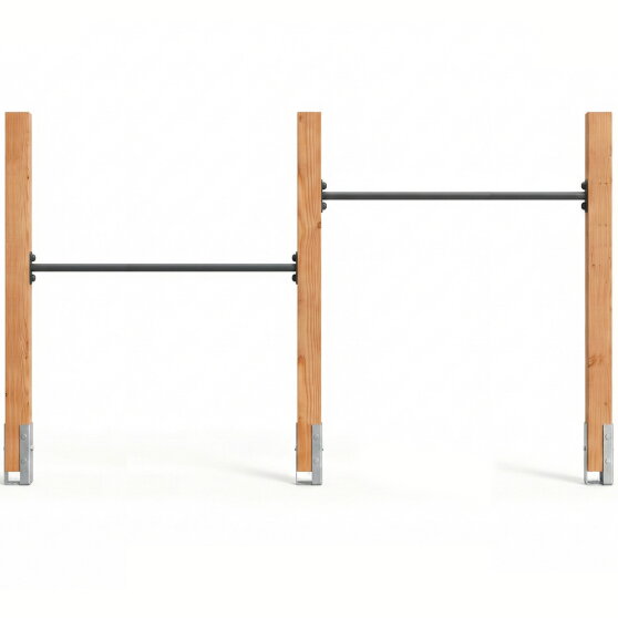 EXIT Linea Robust 110 Doppel-Holz-Reckstange | Douglas-Holz