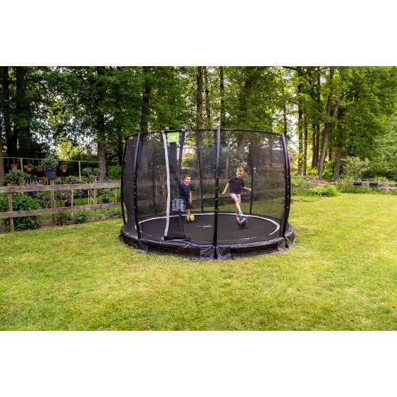 EXIT Allure Classic Bodentrampolin &oslash;305cm - schwarz