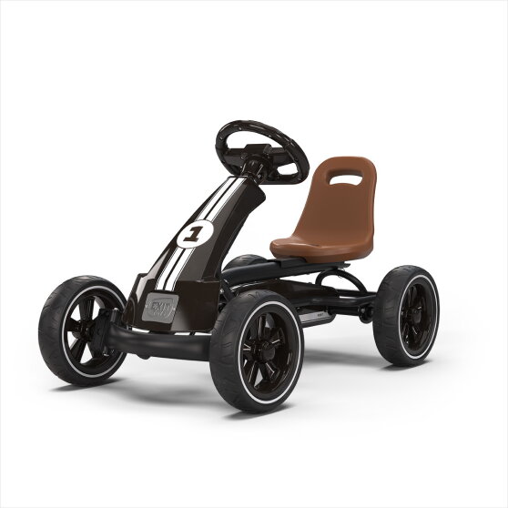 EXIT Foxy Go-Kart für Kinder schwarz | Pedal-Go-Kart ab 2 Jahren