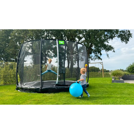 EXIT Allure Premium Bodentrampolin ø427cm - schwarz