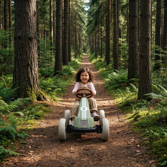 EXIT Foxy Go-Kart für Kinder grün | Pedal-Go-Kart ab 2 Jahren