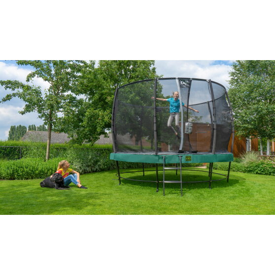 EXIT Elegant Premium Trampolin Komplettset ø366cm - grün