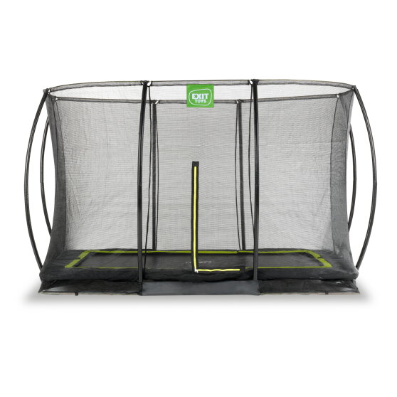EXIT Silhouette Bodentrampolin 244x366cm mit Sicherheitsnetz - schwarz