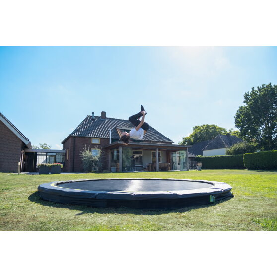 EXIT Silhouette sports Bodentrampolin ø305cm - schwarz