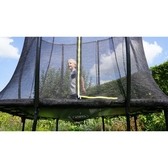 EXIT Silhouette Trampolin 153x214cm mit Leiter - schwarz