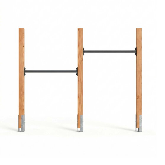 EXIT Linea Robust 110 Doppel-Holz-Reckstange | Douglas-Holz