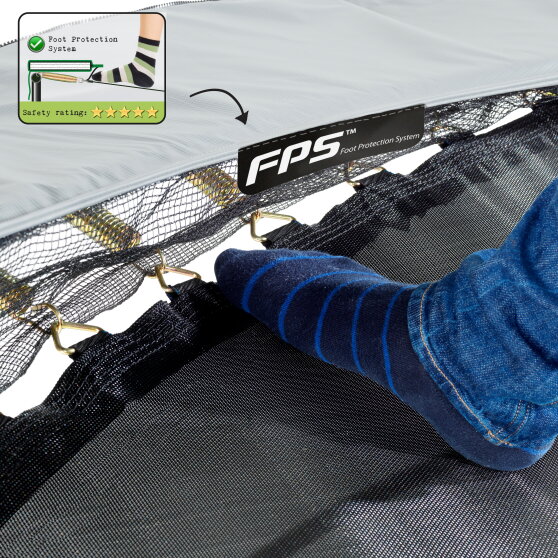 EXIT Elegant Premium sports Bodentrampolin ø427cm - grün