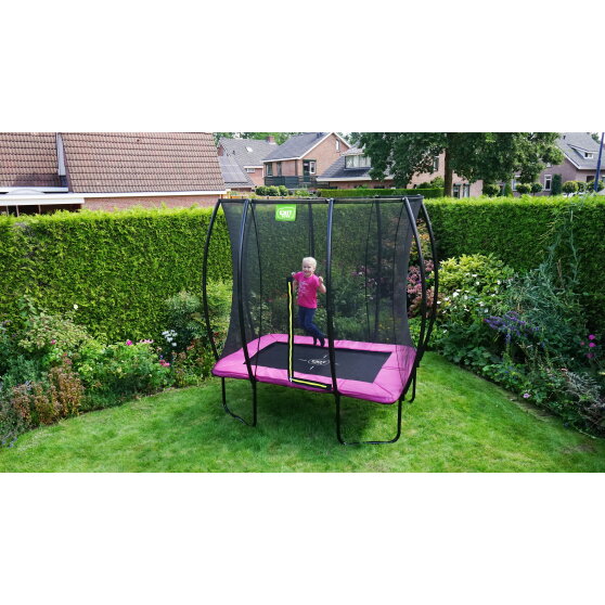 EXIT Silhouette Trampolin 153x214cm - rosa