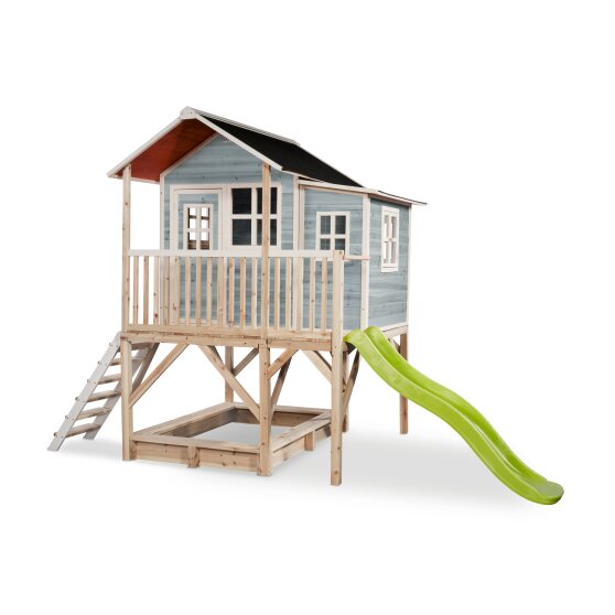 EXIT Loft 550 Holzspielhaus - blau