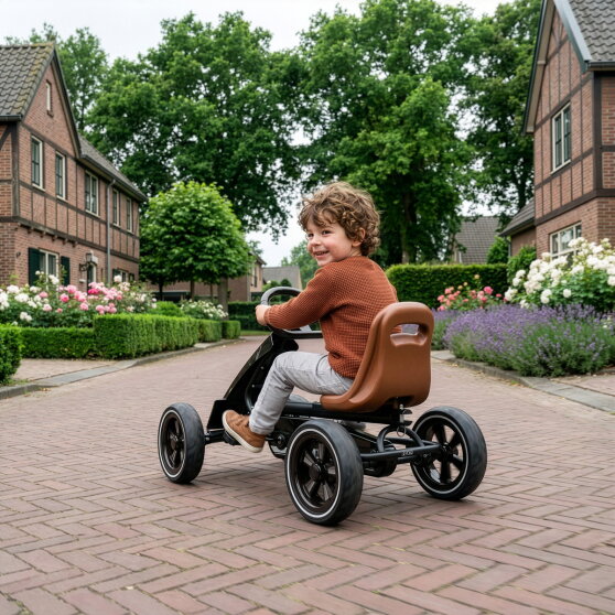 EXIT Foxy Go-Kart für Kinder schwarz | Pedal-Go-Kart ab 2 Jahren