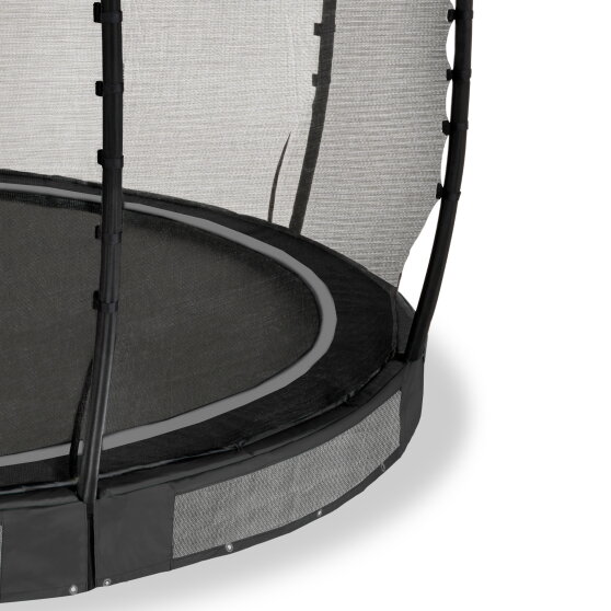 EXIT Allure Classic Bodentrampolin ø427cm - schwarz