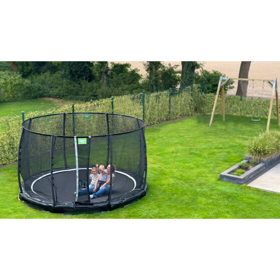 EXIT Allure Premium Bodentrampolin ø366cm - schwarz