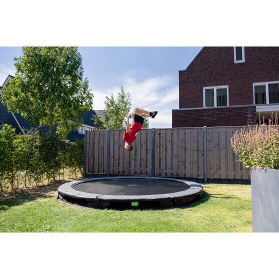 EXIT Elegant Premium sports BodenTrampolin ø305cm - schwarz