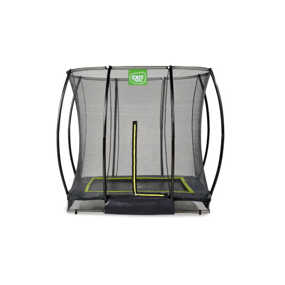 EXIT Silhouette Bodentrampolin 153x214cm mit Sicherheitsnetz - schwarz