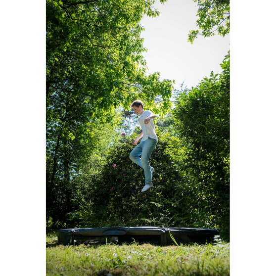 EXIT Silhouette sports Bodentrampolin ø305cm - schwarz