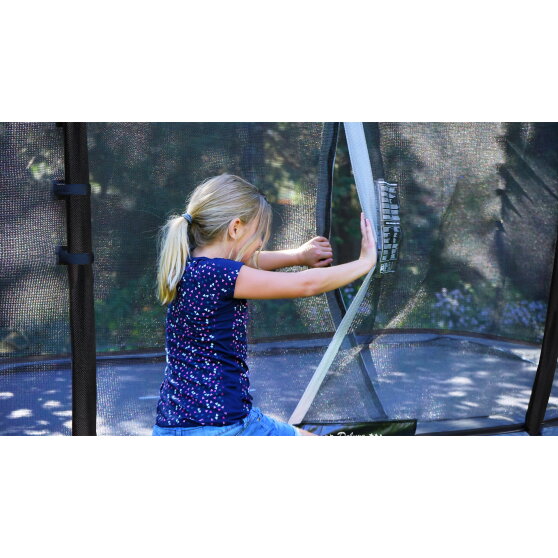 EXIT Elegant Premium Trampolin Komplettset 244x427cm - schwarz