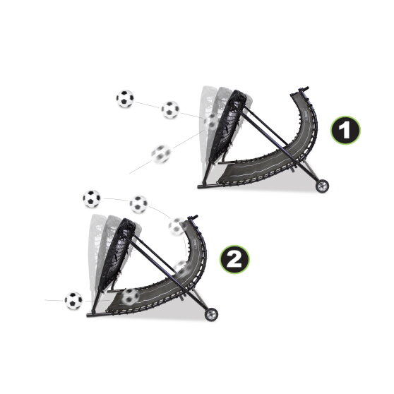 EXIT Kickback Fu&szlig;ball Rebounder 124x90cm