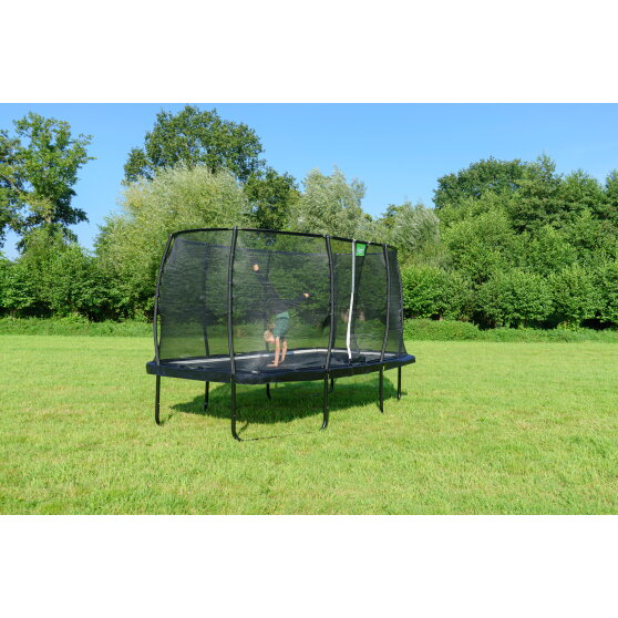 EXIT Allure Premium Trampolin 214x366cm - schwarz