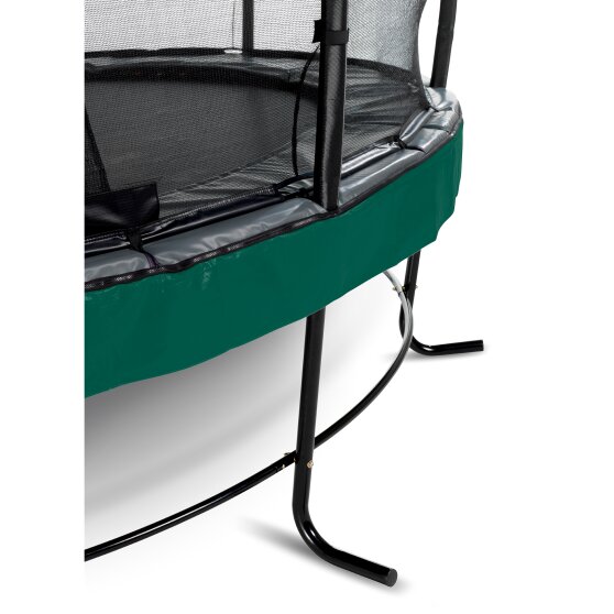 EXIT Elegant Premium Trampolin ø427cm mit Deluxe Sicherheitsnetz - grün