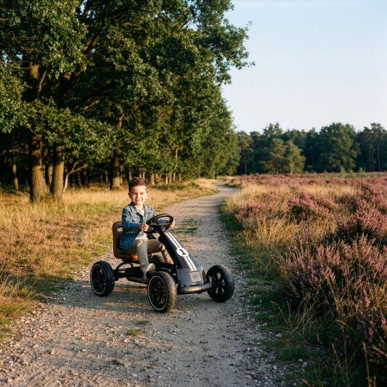 EXIT Foxy Go-Kart für Kinder schwarz | Pedal-Go-Kart ab 2 Jahren