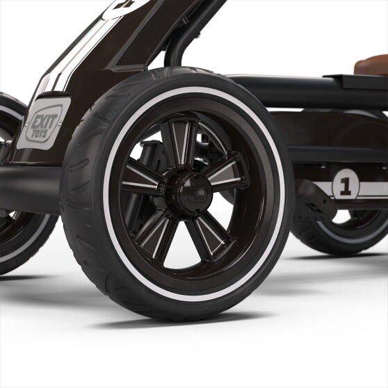 EXIT Foxy Go-Kart mit Anh&auml;nger f&uuml;r Kinder schwarz | ab 2 Jahren
