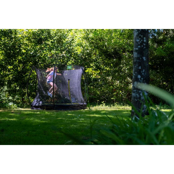 EXIT Silhouette Bodentrampolin ø244cm mit Sicherheitsnetz - schwarz