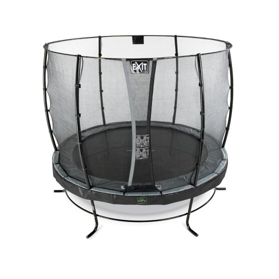 EXIT Elegant Premium Trampolin ø253cm mit Economy Sicherheitsnetz - schwarz