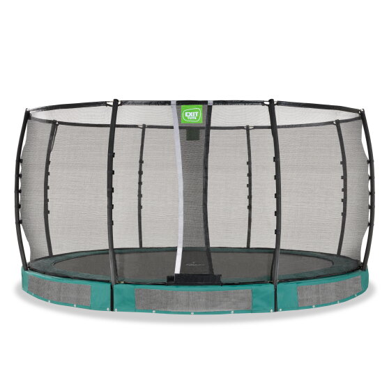EXIT Allure Premium Bodentrampolin &oslash;427cm - gr&uuml;n
