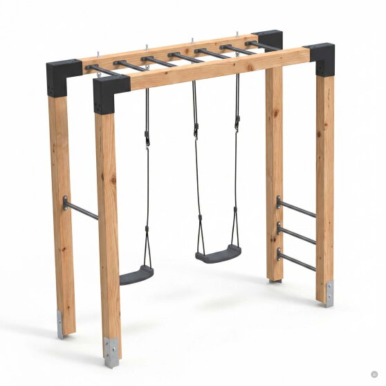 EXIT Linea Robust 110 Holz-Monkeybar mit Doppelschaukel